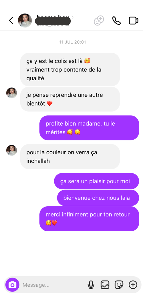 Avis client