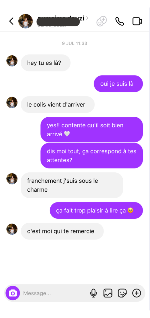 Avis client
