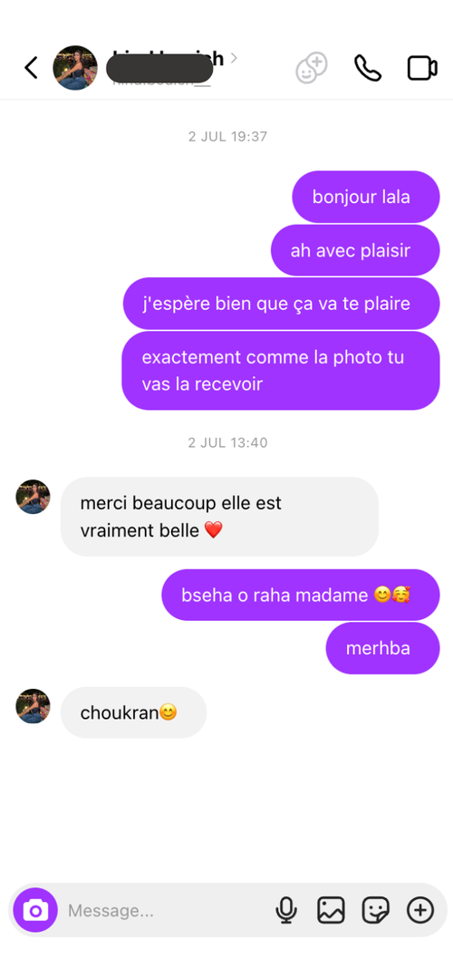 Avis client